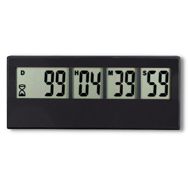 Countdown Clock Battery Operated Black The Judaica Place